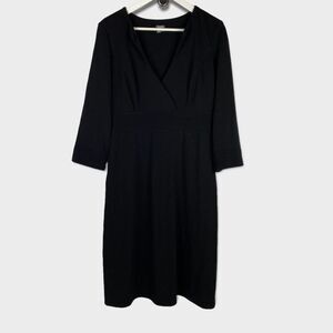 Muse Women's Black Pleated Waist Knit Dress size 8